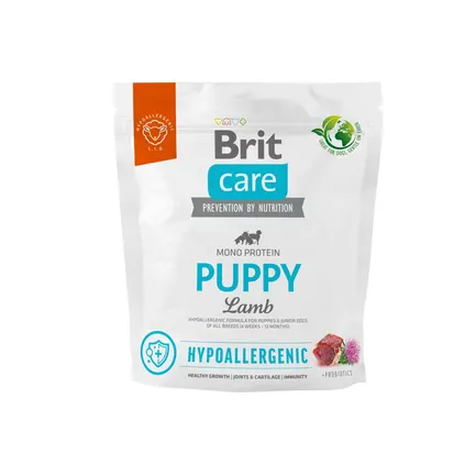 Сухий корм Brit Care Dog Hypoallergenic Puppy для цуценят, гіпоалергенний з ягням, 1 кг