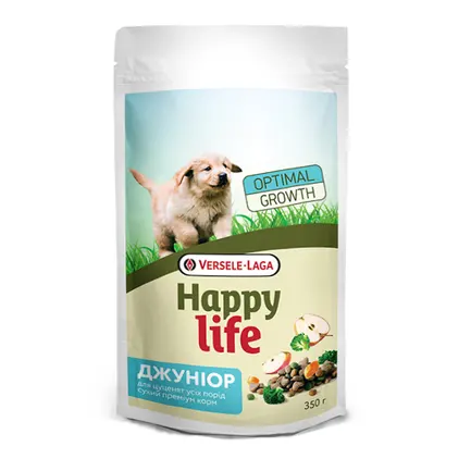 Happy Life Junior with Chicken ХЕППІ ЛАЙФ ДЖУНІОР сухий преміум корм для цуценят всіх порід 0,35 кг