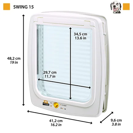 Ferplast SWING 15 TUNNEL Двері білі: додаткове фото 2