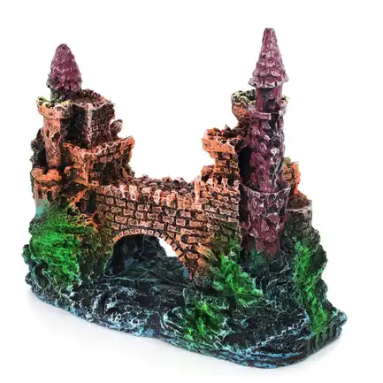 Декорація замок на скелі Aqua Nova 13,5x6x11см (AN629): додаткове фото 4