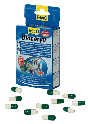 Засіб Tetra Biocoryn сприяє розкладанню біологічних забруднень води в акваріумі, 12 капсул на 600 л — Фото 2