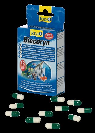 Засіб Tetra Biocoryn сприяє розкладанню біологічних забруднень води в акваріумі, 12 капсул на 600 л — Фото 2