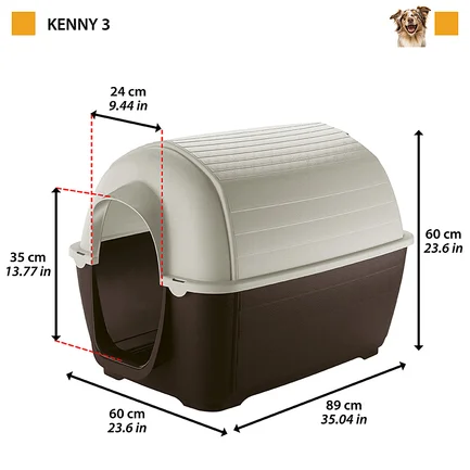 Ferplast KENNY 03 Буда для собаки, пластик: додаткове фото 2
