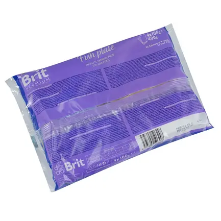 Набір вологих кормів Brit Premium Cat Pouch «Рибна тарілка» для котів, 4 шт х 100 г: додаткове фото 2
