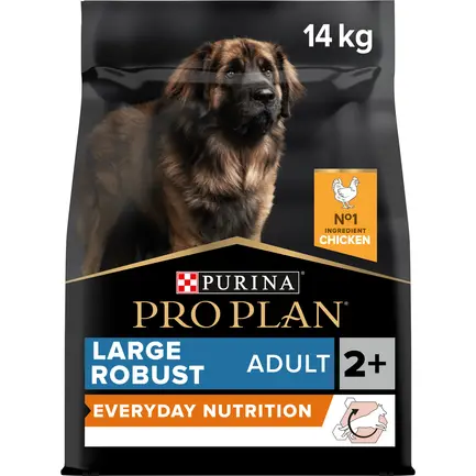 Сухий корм PRO PLAN Large Robust Adult 2+ Everyday Nutrion для дорослих собак великих порід масивної статури з куркою 14 кг