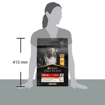 Сухий корм PRO PLAN Medium Adult 1+ Everyday Nutrion для дорослих собак середніх порід з куркою 3 кг: додаткове фото 4