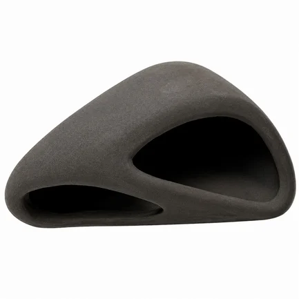 Декорація Hobby Wave Cave 1 dark 12×12×5,5 см - керамічне укриття для риб і креветок в акваріумі (41654)