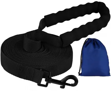 Повідець для Собак Bronzedog Active Нейлоновий з М'якою Ручкою Чорний L