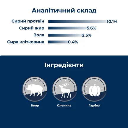 Вологий корм для дорослих котів Dr.Clauder’s Best Selection №6 дичина з гарбузом 200 г: додаткове фото 3