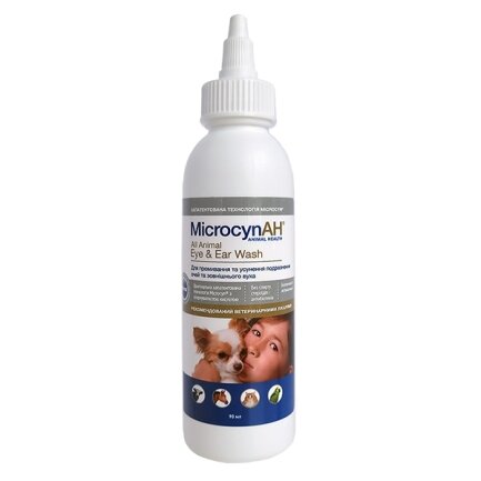 Microcyn Eye&amp;Ear Wash МІКРОЦИН краплі для очей і вух всіх видів тварин 0,09 л