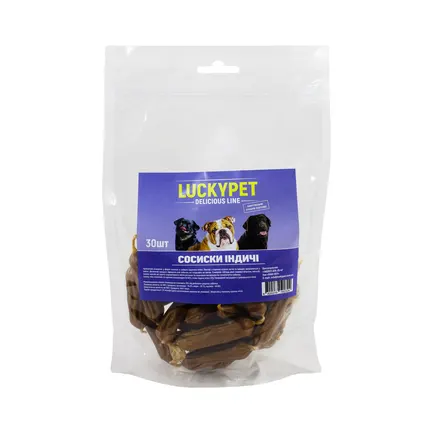 Ласощі Luсky Pet Сосиски індичі 30 шт