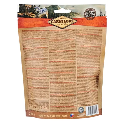 Ласощі Carnilove Dog Crunchy Snack для собак, м'ясо страуса та ожина, 200 г: додаткове фото 2