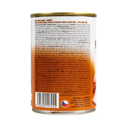 Вологий корм Brit Care Pate & Meat для собак, з кроликом, 400 г: додаткове фото 4