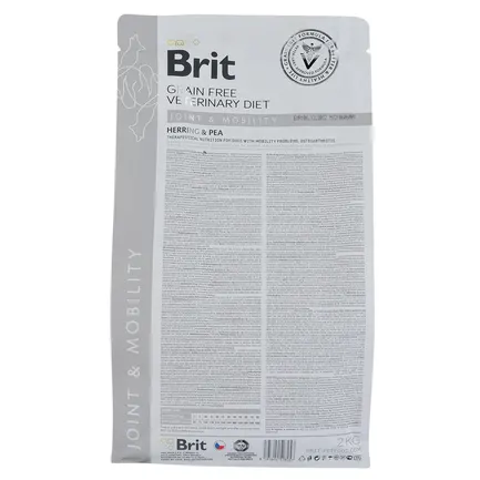 Сухий корм Brit GF VetDiet Dog Mobility для собак, для здоров'я суглобів, з оселедцем, лососем, горохом та гречкою, 2 кг: додаткове фото 6