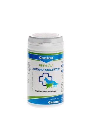 Вітаміни Canina Petvital Arthro-Tabl. для собак та котів, для проблемних суглобів, 60 г (60 табл)