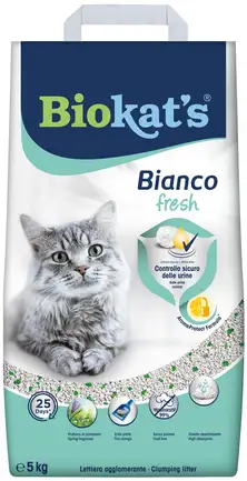 Наповнювач Biokats Bianco Fresh для котячого туалету бентонітовий, 5 кг: додаткове фото 3