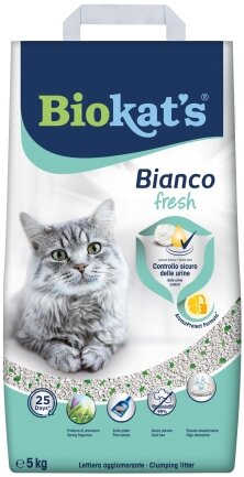 Наповнювач Biokats Bianco Fresh для котячого туалету бентонітовий, 5 кг — Фото 2