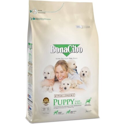 BonaCibo Puppy Lamb&amp;Rice 3 kg