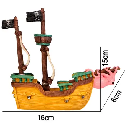 Декорація піратський корабель Kruger Meier Pirate Ship S 16x6x15см (16614): додаткове фото 2