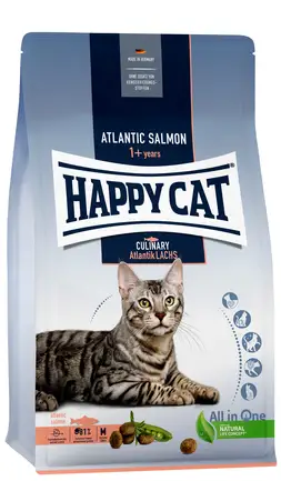 Сухий корм Happy Cat Culinary Atlantik Lachs для дорослих котів зі смаком лосося, 1,3 кг, 70553