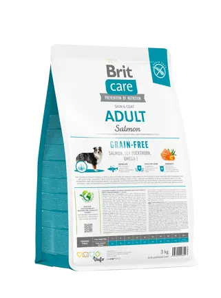 Сухий корм Brit Care Dog Grain-free Adult для собак малих і середніх порід, беззерновий з лососем, 3 кг: додаткове фото 3