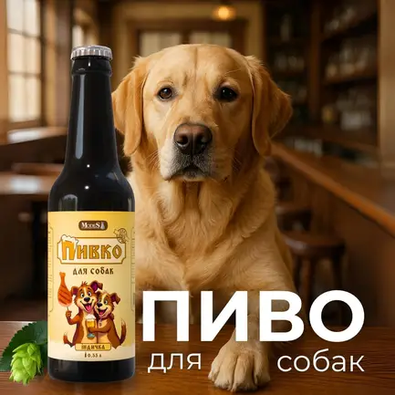 Пиво для собак зі смаком індички, 0.33 л, MODES: додаткове фото 2
