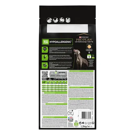 Сухий дієтичний корм PRO PLAN VETERINARY DIETS HA Hypoallergenic для дорослих собак та цуценят для зниження ознак інгредієнтної та нутрієнтної непереносимості 1,3 кг: додаткове фото 4