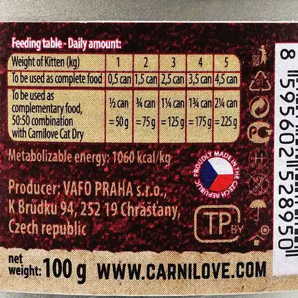 Вологий корм Carnilove Turkey & Salmon для кошенят, індичка та лосось, 100 г: додаткове фото 4