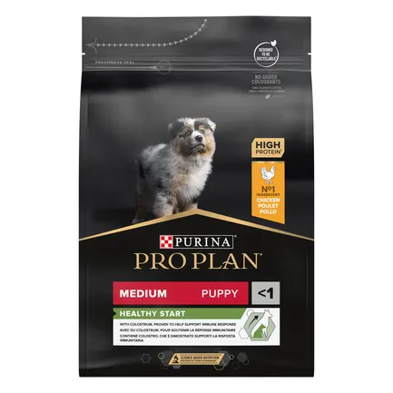 Сухий корм PRO PLAN Medium Puppy <1 Healthy Start для цуценят середніх порід з куркою 3 кг: додаткове фото 2