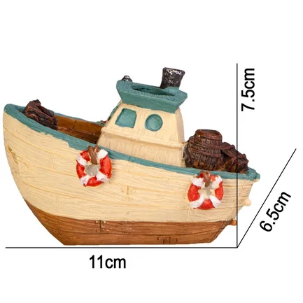 Декорація рибальський човен Kruger Meier Fishing Boat 11x6.5x7.5см (1288): додаткове фото 2
