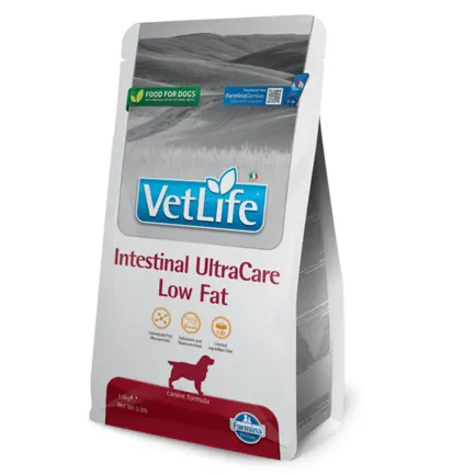 Сухий лікувальний корм Vet Life Intestinal UltraCare Low Fat дієт. харчування, з низькою жирністю при захворюванні ШКТ, 1,5 кг