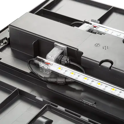 Ferplast DUBAI 100 LED AQU WHITE Акваріум скляний з LED-освітленням, білий: додаткове фото 4