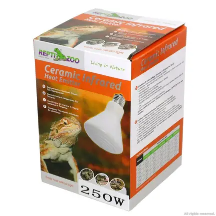 Керамічний випромінювач тепла Repti-Zoo Ceramic Heat 250W (DL290250): додаткове фото 3