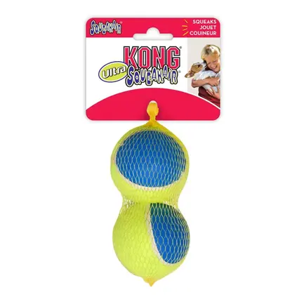 Іграшка KONG SqueakAir Ultra Balls м’яч-пискавка ультра для собак середніх і великих порід, L - 2 шт: додаткове фото 2