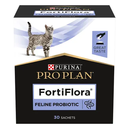 Пробіотик PRO PLAN FortiFlora для дорослих котів та кошенят для підтримання нормальної міклофлори шлунково-кишкового тракту 7х1 г