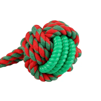Іграшка Barksi TPR Rope Ball м'ячик на канаті з TPR вставкою 22 см: додаткове фото 3