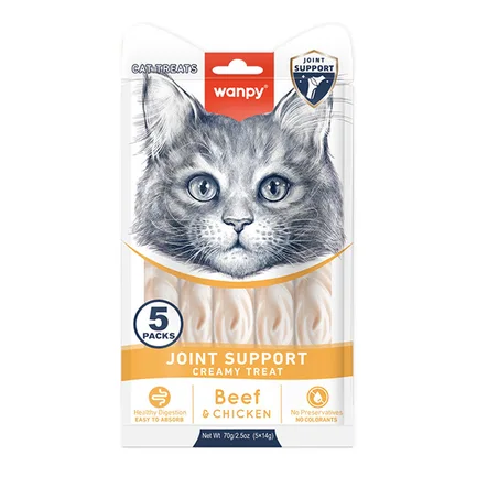 Wanpy Functional Creamy Lickable Treat Joint Support ВАНПІ ДЛЯ СУГЛОБІВ функціональні рідкі ласощі для котів 0,07 кг