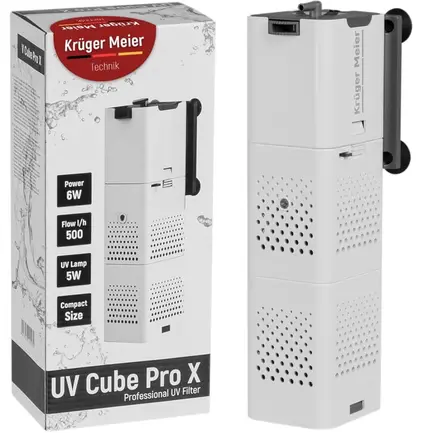 Внутрішній фільтр Kruger Meier UV Cube Pro X з УФ-стерилізацією та аерацією для акваріумів до 250 л.: додаткове фото 2
