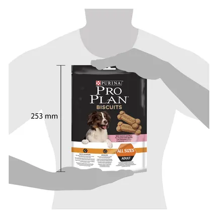 Ласощі PRO PLAN Biscuits All Size Adult для дорослих собак для здоров'я зубів і ясен з лососем 400 г: додаткове фото 3