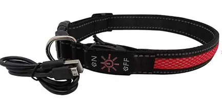 Нашийник LED AnimAll для собак S 2,5 / 30-40 см, червоний