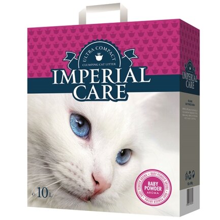 Imperial Care Baby Powder ІМПЕРІАЛ КЕА З АРОМАТОМ ДИТЯЧОЇ ПУДРИ ультрагрудкувальний наповнювач у котячий туалет 10 л