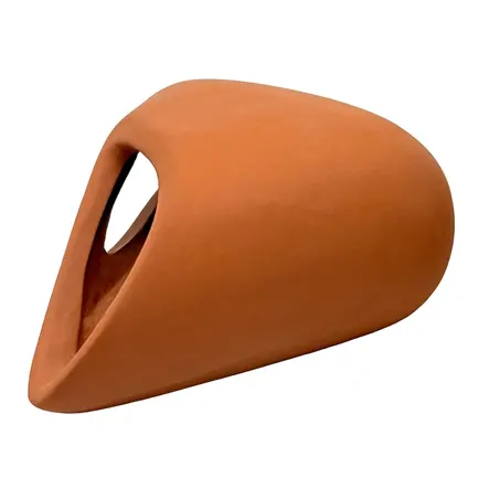 Декорація Hobby Wave Cave 1 red 12x12x5,5 см - керамічне укриття для риб і креветок в акваріумі (41657): додаткове фото 5