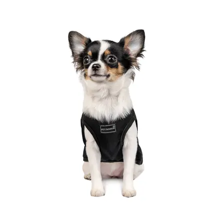 Борцівка Pet Fashion «FBI» для собак, розмір S, чорна: додаткове фото 3