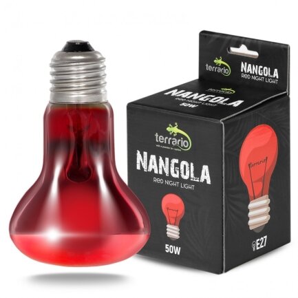 Інфрачервона нагрівальна лампа Terrario Nangola Red Night Light 50W (TR-NANGOLA-50W) — Фото 2