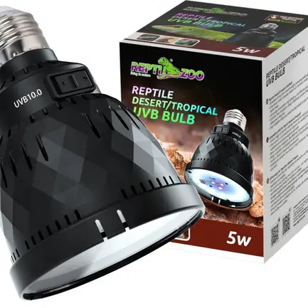 Лампа LED Repti-Zoo Desert and Tropical UVB 5.0 UVB 10.0 5W для тераріумів (LEDU04): додаткове фото 9