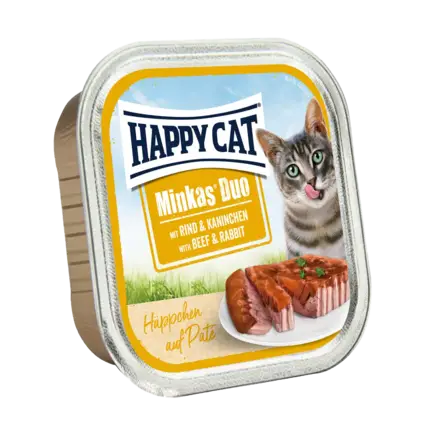 Вологий корм HC Duo Rind&Kaninchen 100g для котів у вигляді паштету в соусі з яловичиною та кроликом