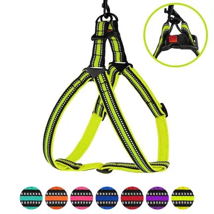 Шлея для Собак BronzeDog Mesh Стандарт Лимонний L: додаткове фото 5