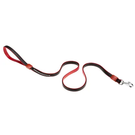 Ferplast LUX G15/120 BLACK-RED Повідець, екошкіра