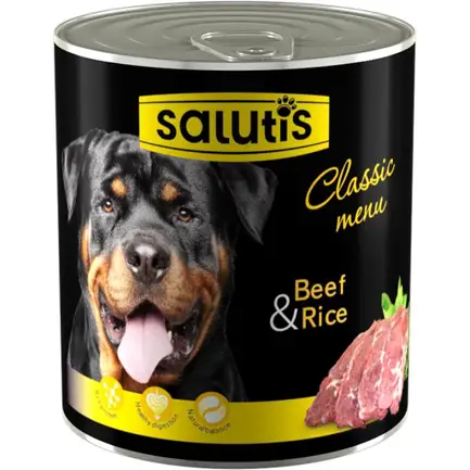 Salutis Classic Menu Beef Paunch консерва для собак з телятини, 360 г