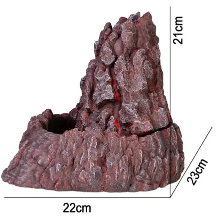 Декорація фонтан Terrario Volcano Fountain 22x23x21см (232321): додаткове фото 2